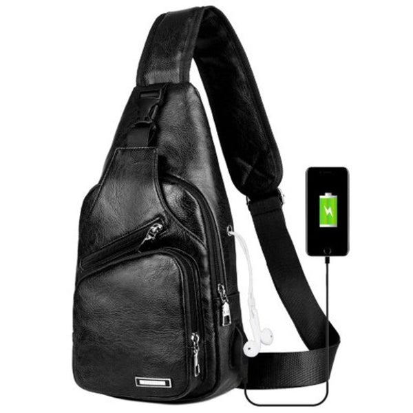 Casual Men's Business Nylon Canvas Chest Shoulder Messenger Fashion Outdoor Bag Bags