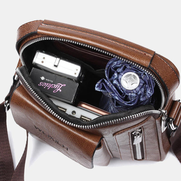 Men Multifunctional Crossbody Bag Handbag For Outdoor Brown Bags