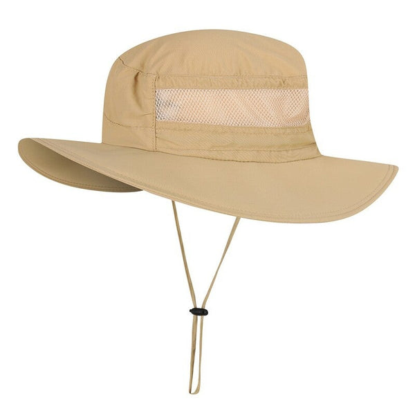 Men Women Fishing Hat Khaki Hats & Headwear