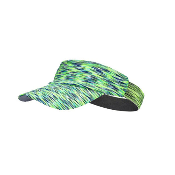 Unisex Outdoor Running Cycling Visor Cap Multicolored Striped Headband Hats & Headwear