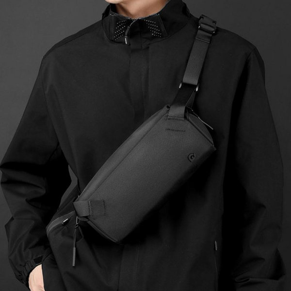 Men Cycling Chest Bag Casual Messenger Pack Black Bags & Panniers