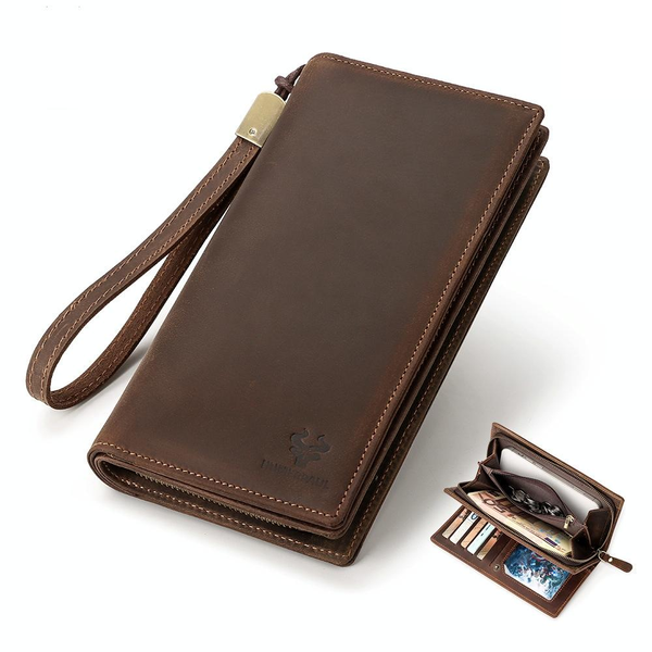 Men Leather Rfid Wallet Sleek Design Wallets