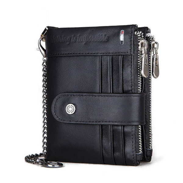 Men Leather Rfid Wallet Secure & Stylish Black Wallets