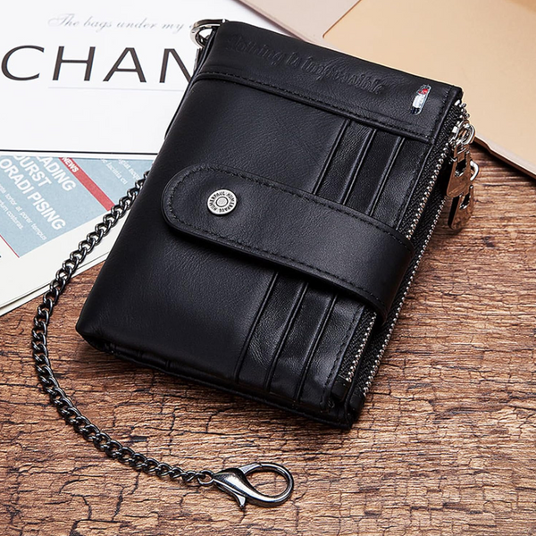 Men Leather Rfid Wallet Secure & Stylish Black Wallets
