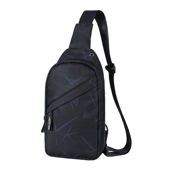 Men Oxford Cloth Chest Bag Line Blue Multi Purpose Sports Messenger Bags