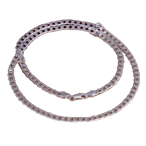 Veile Studios Men Simple Geometric Silver Necklace Necklaces & Pendants