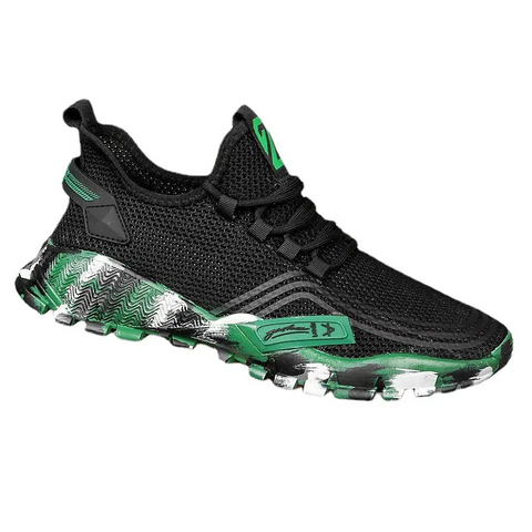 Men's Athletic Running Tennis Shoes Outdoor Sports Jogging Sneakers Walking Gym (Green Us 7.5=Eu 40)