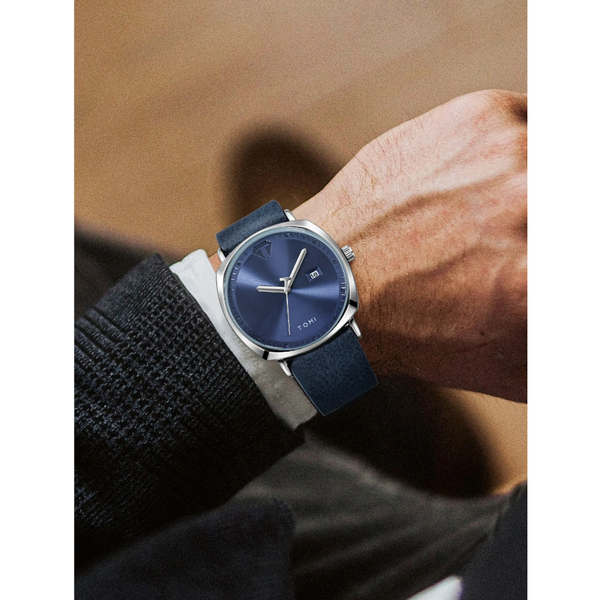Veile Studios Men's Watch Minimalist Fashion Sports Calendar Leather Casual Quartz Wristwatch Watches