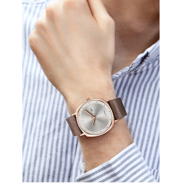 Veile Studios Men's Watch Minimalist Fashion Sports Calendar Leather Casual Quartz Wristwatch Watches