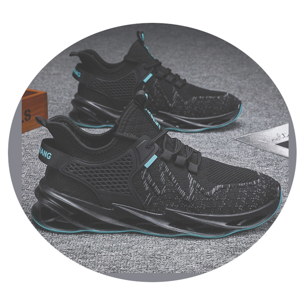 Mens Outdoor Running Breathable Sneakers Unique Design Stylish Beautiful Athletic Shoes