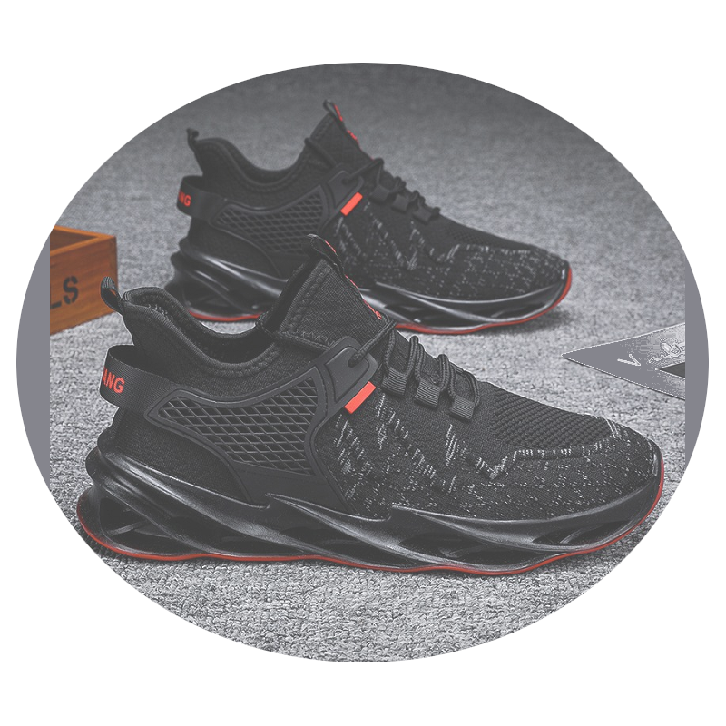 Mens Outdoor Running Breathable Sneakers Unique Design Stylish Beautiful Athletic Shoes