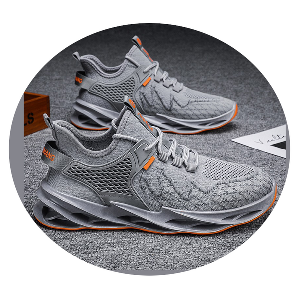 Mens Outdoor Running Breathable Sneakers Unique Design Stylish Beautiful Athletic Shoes