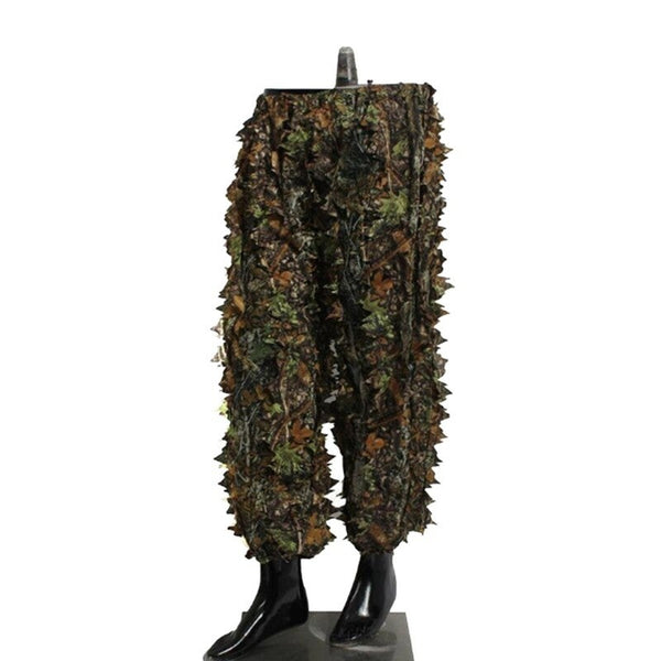 Mens 3D Tactic Sniper Clothes Lightweight Hooded Camouflage Ghillie Leaf Suit 1 Clothing