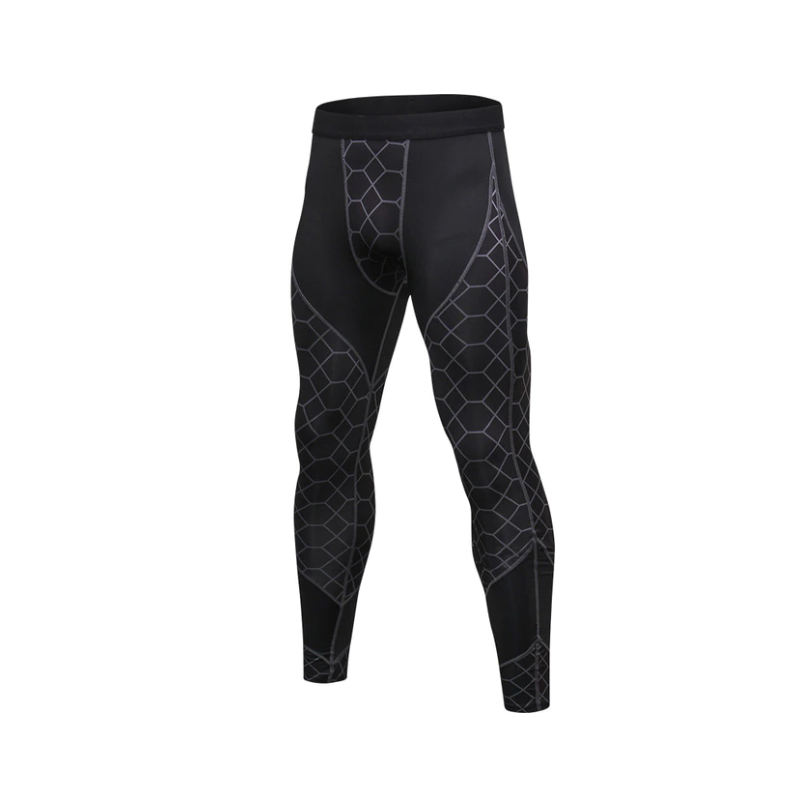 Men's Compression Pants Cool Dry Workout Tights Grey Compression & Base Layers