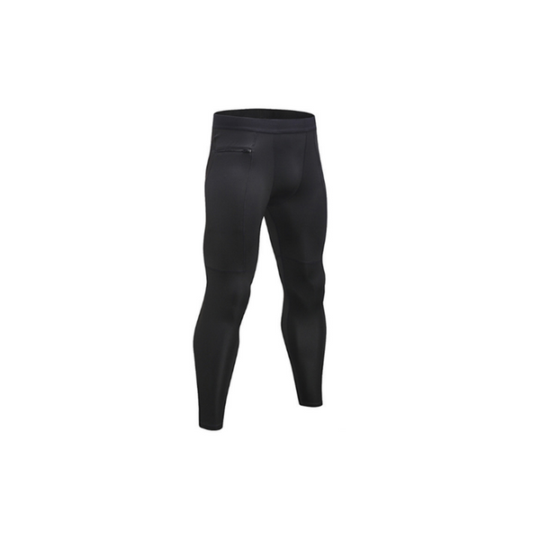 Men's Compression Pants Pocket Baselayer Cool Dry Ankle Leggings Active Tights Compression & Base Layers