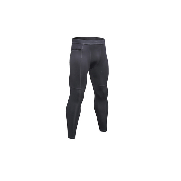 Men's Compression Pants Pocket Baselayer Cool Dry Ankle Leggings Active Tights Compression & Base Layers