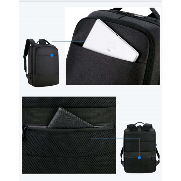 Mens Multifunctional Waterproof Notebook Usb Charging Business Backpacks