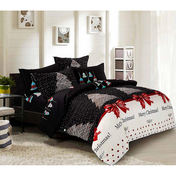 Fabric Fantastic Merry Double Sizechristmas Quilt/Duvet Cover Set Quilt Covers