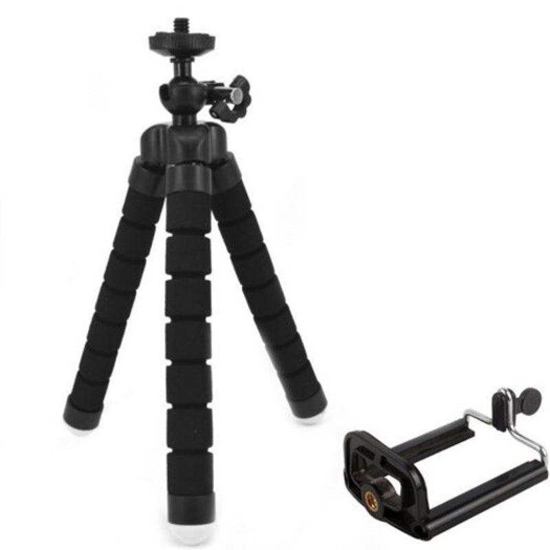Metal Plastic Phone Tripod Black Mounts & Holders
