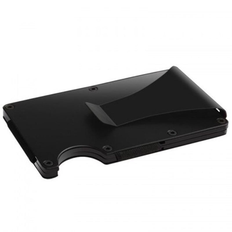 Metal Stainless Steel Anti Degaussing Credit Card Holder Money Bag Case Black Wallets