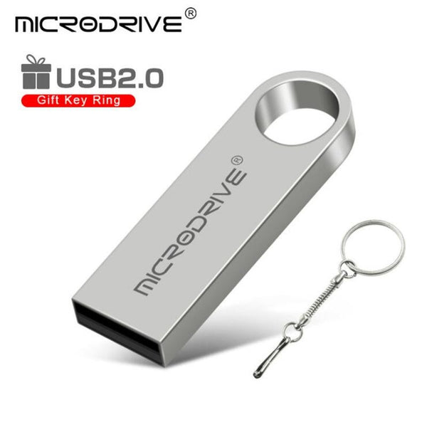 Metal Usb Flash Drive 64Gb Key Chain Pen Can Do Customized Logo Stick Real Capacity