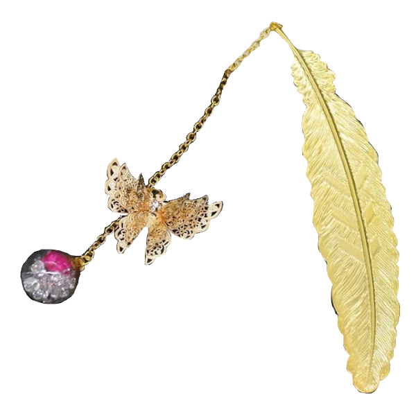 Metal Feather Retro Bookmark Bookmarks