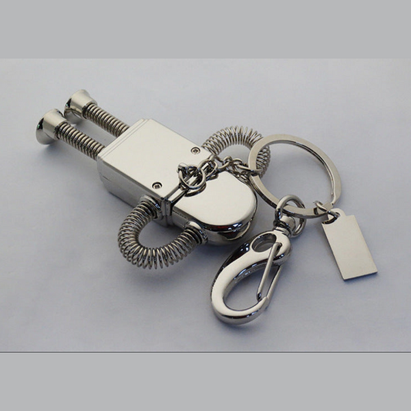 USB Flash Drives Metal Robot U Disk Spring Zinc Alloy