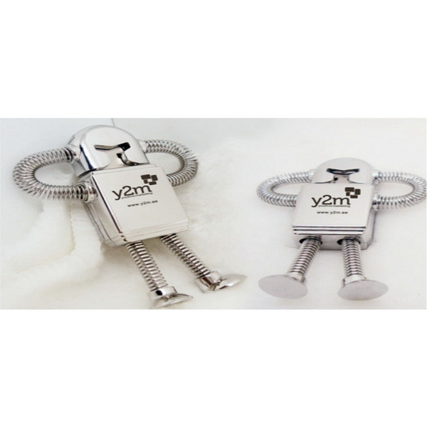 USB Flash Drives Metal Robot U Disk Spring Zinc Alloy