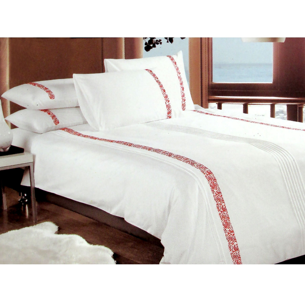 Metropolitan Haze Red Quilt Cover Set King Quilt Covers