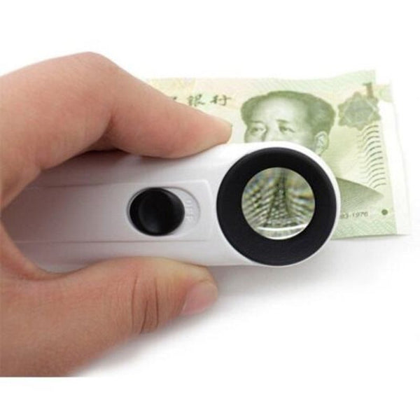 Mg6b 1B 2040 40X Magnifier Hand Held Loupe White Low Vision Magnifiers