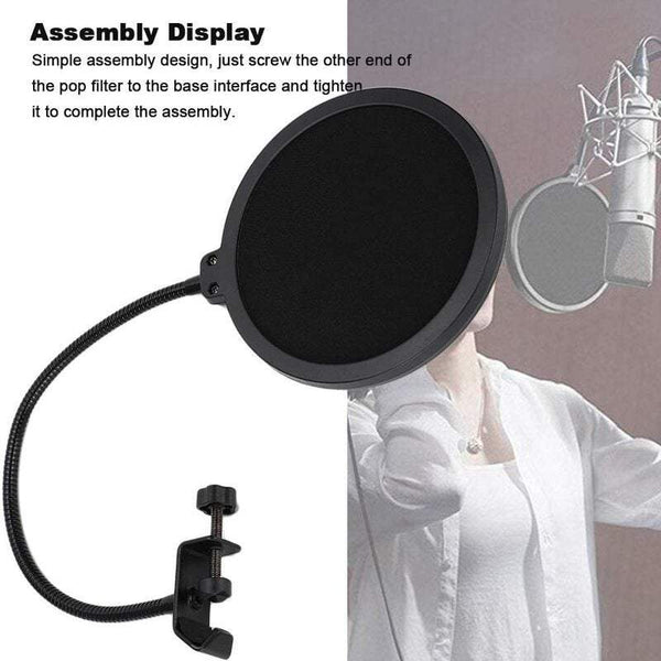 Microphones Mask Blowout Prevention Net Large Wind Screen Shield Noise Filter Selected Professional Black