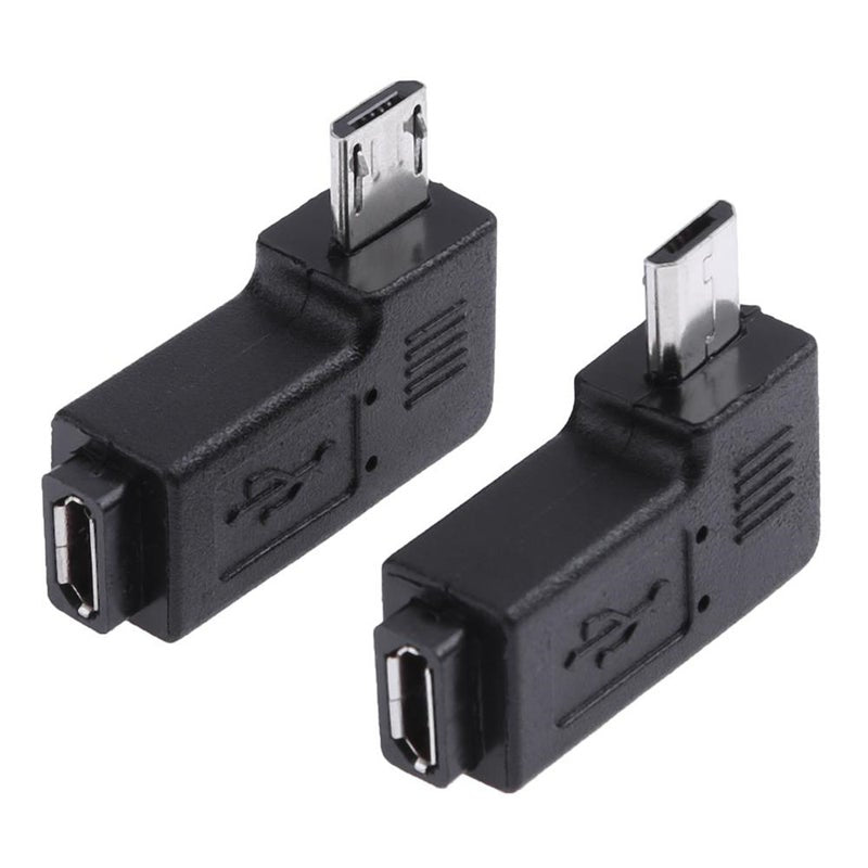 Micro Adapter Usb 90 Degree Female To Male Connector Leftright Angle Cables & Adapters