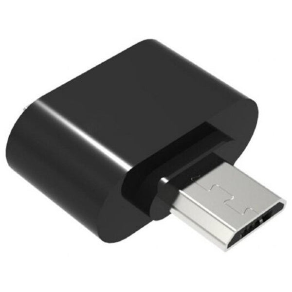 Micro Usb To Usb2.0 Expansion Adapter For Cell Phone Android Interface Black