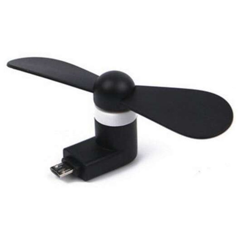 Micro Usbandroid Mobile Phone Fan Portable Dock Black Portable Fans