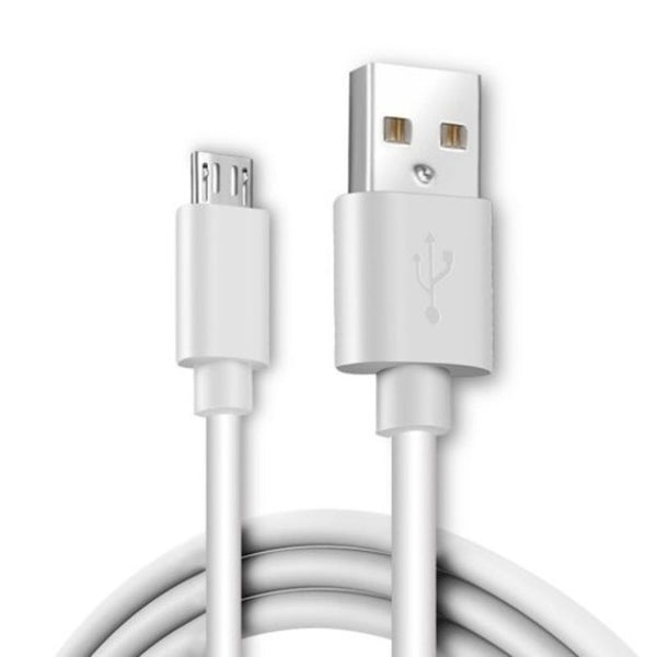 Micro Usbcharging Cable For Android System Samsung / Huawei Oppo Vivo White