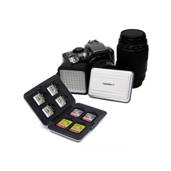 Micro Sd Card Holder Storage Box Silver Memory Card Cases