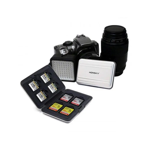 Micro Sd Card Holder Storage Box Silver Memory Card Cases