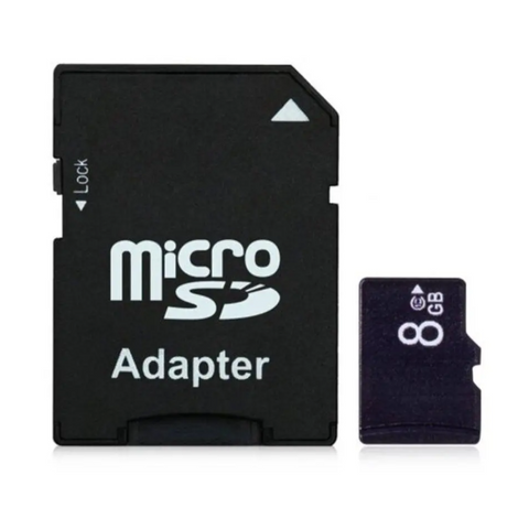Micro Sd / Tf Card With Sleeve 15Mb 8Gb Black