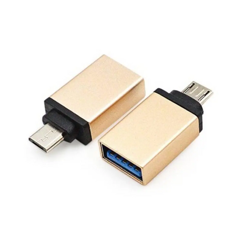 Micro Usb Male To 3.0 Female Adapter 1Pc Golden