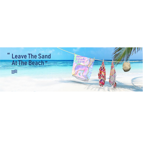 Microfibre Pastel Mermaid Beach Towel Towels & Flannels