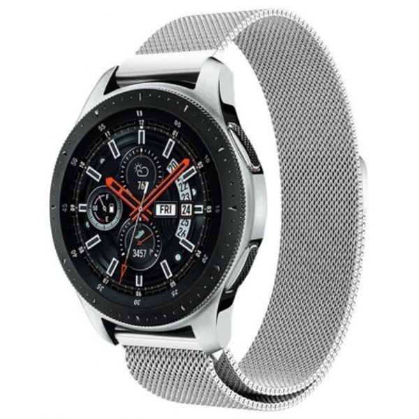Milanese Loop Stainless Steel Strap Band For Samsung Galaxy Watch 46Mm / Gear S3 Silver