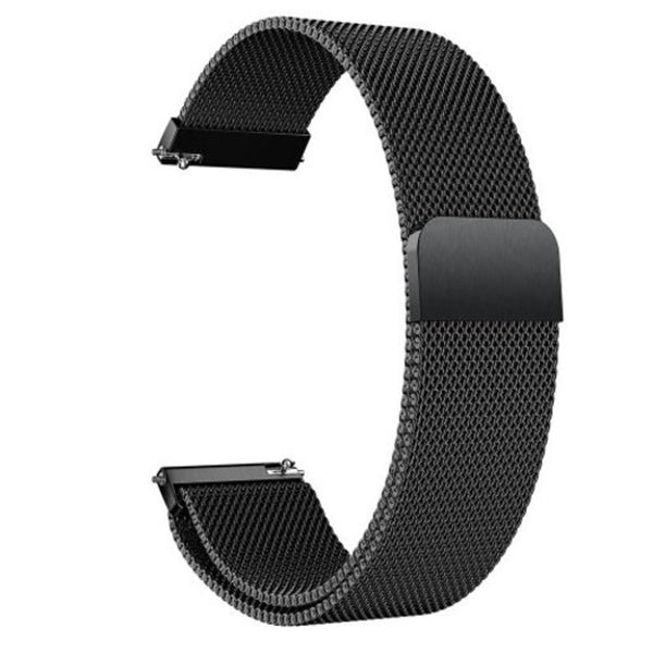 Milanese Loop Stainless Steel Watch Band Strap For Amazfit Stratos 2 / 2S Black