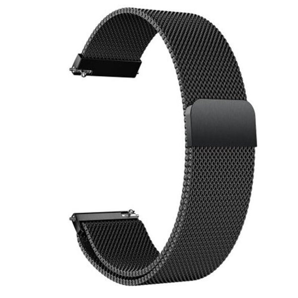 Milanese Loop Stainless Steel Watch Band Strap For Amazfit Stratos 2 / 2S Black Watch Bands