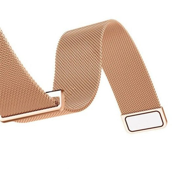 Milanese Loop Stainless Steel Watchband Strap For Amazfit Bip Youth Rose Gold