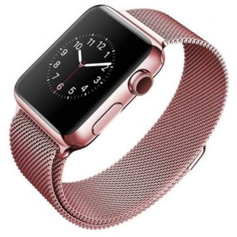 Milanese Loop Wristband For Apple Watch Series 3 / 2 1 38Mm Rose Gold