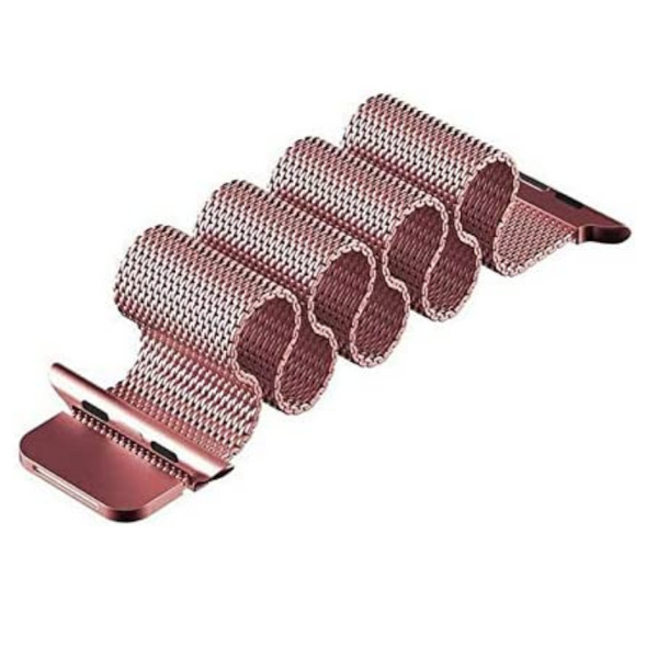 Watch Bands Milanese Loop Wristband For Apple Watch Series 3 / 2 1 38Mm Rose Gold