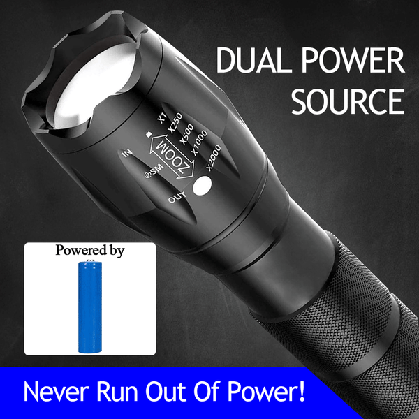 Led Ultra Bright Tactical Flashlight With Focus Torches