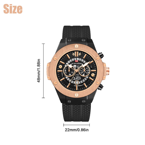 Veile Studios Big Face Military Tactical Watch Black Mens Outdoor Sport Wrist Large Analog Digital For 3 Watches