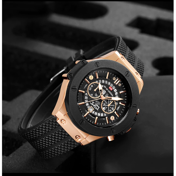 Veile Studios Big Face Military Tactical Watch Black Mens Outdoor Sport Wrist Large Analog Digital For 2 Watches