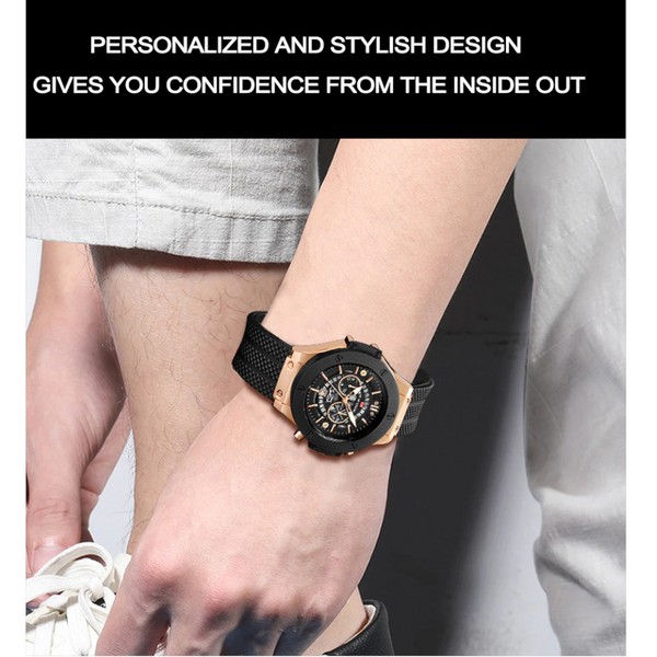 Veile Studios Big Face Military Tactical Watch Black Mens Outdoor Sport Wrist Large Analog Digital For 2 Watches